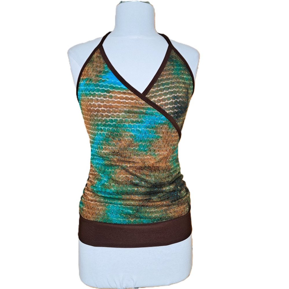 Joe Vanilla Top Backless Batik Multicolor No Size/Measurements Great Condition